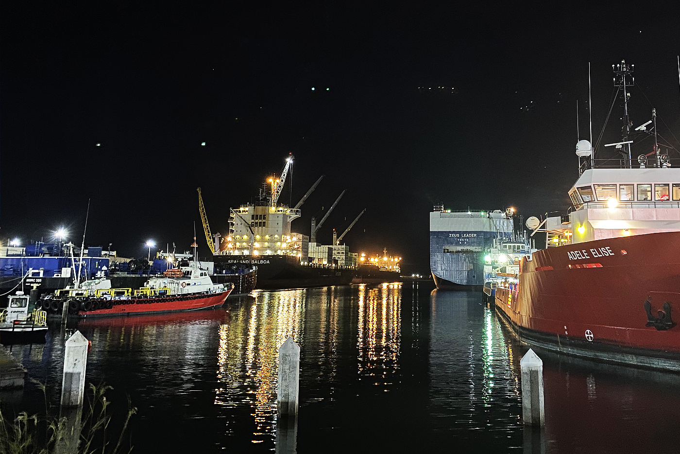 Port of Hueneme - Port Ships at Night