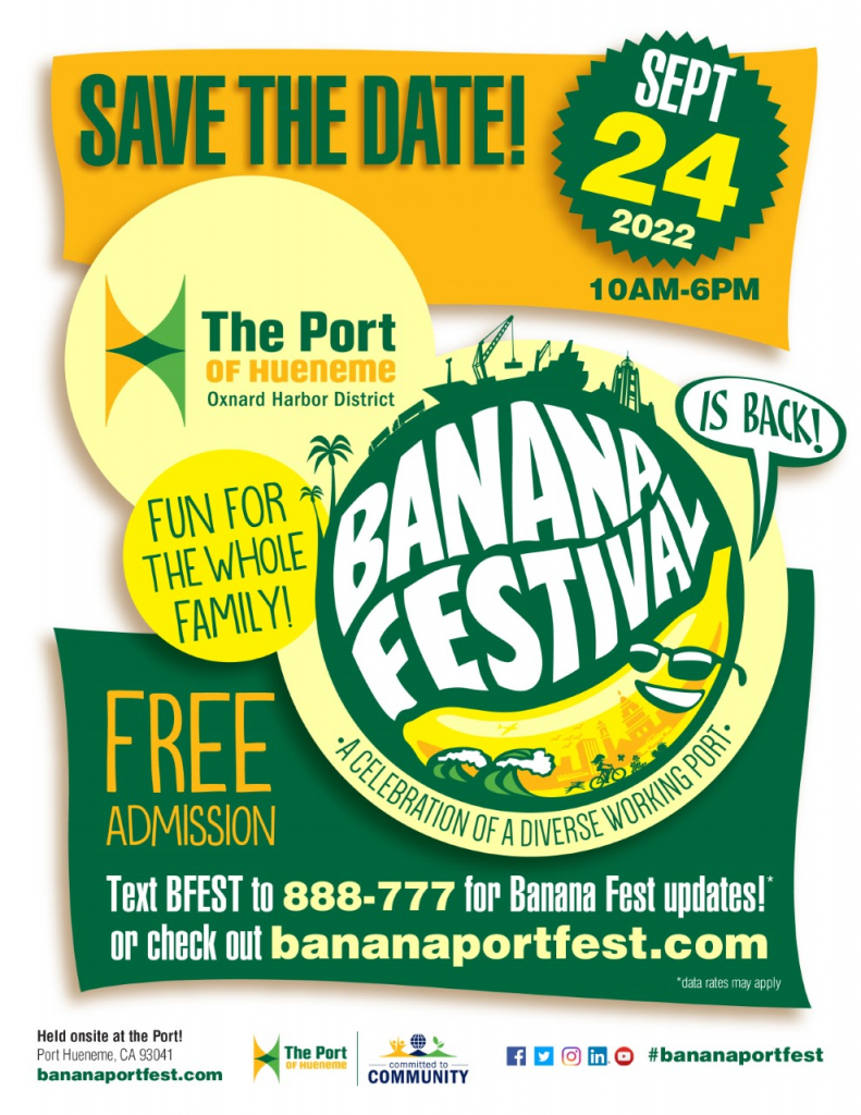Port of Hueneme Banana Festival - Save the Date