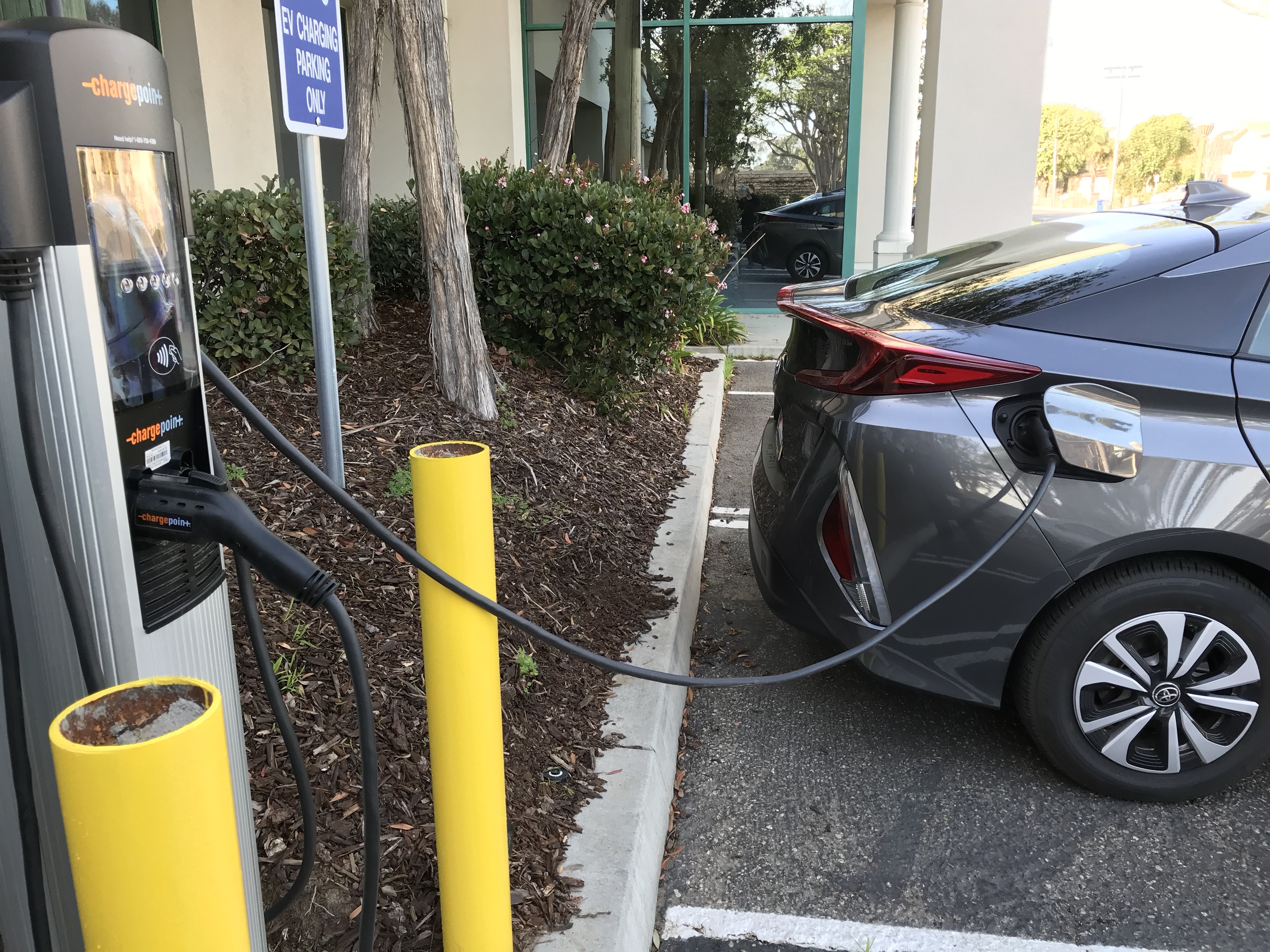 Electric Car Charging Station at Port
