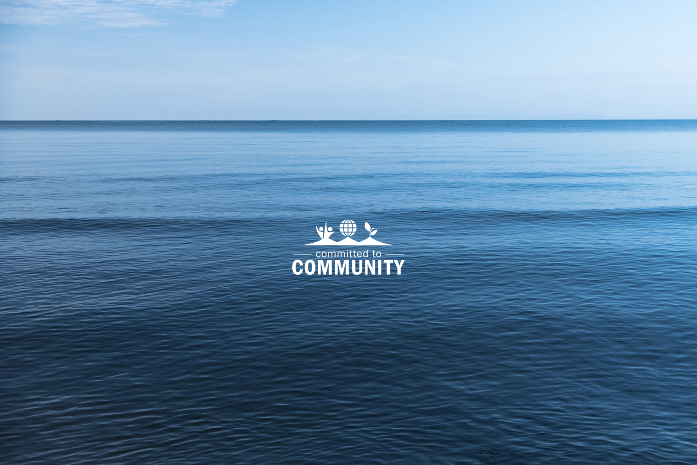 Committed to Community Ocean Background