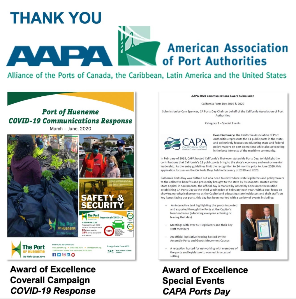 Port of Hueneme - AAPA Communications Awards 2020