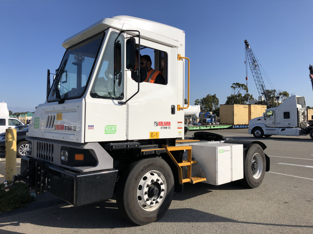 Port of Hueneme - Two state-of-the-art, all-electric yard tractors (UTRs) were recently acquired by the Port, funded through a Zero- and Near Zero-Emission Freight Facilities (ZANZEFF) grant.