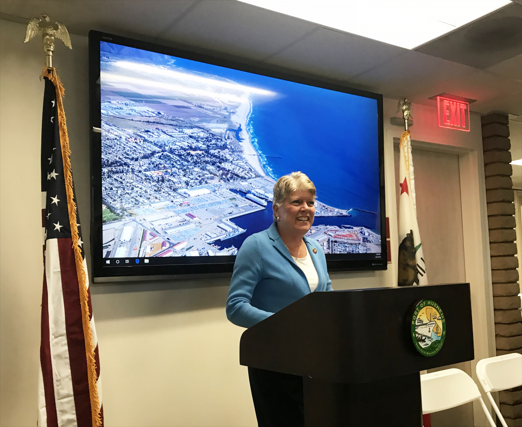Port of Hueneme - Congresswoman Julia Brownley at the Port deepening kickoff, February 2019