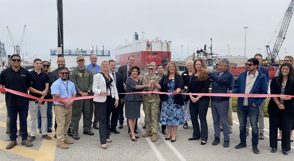 A ribbon cutting was held in June 2021 to celebrate the completion of the Port of Hueneme’s deepening project